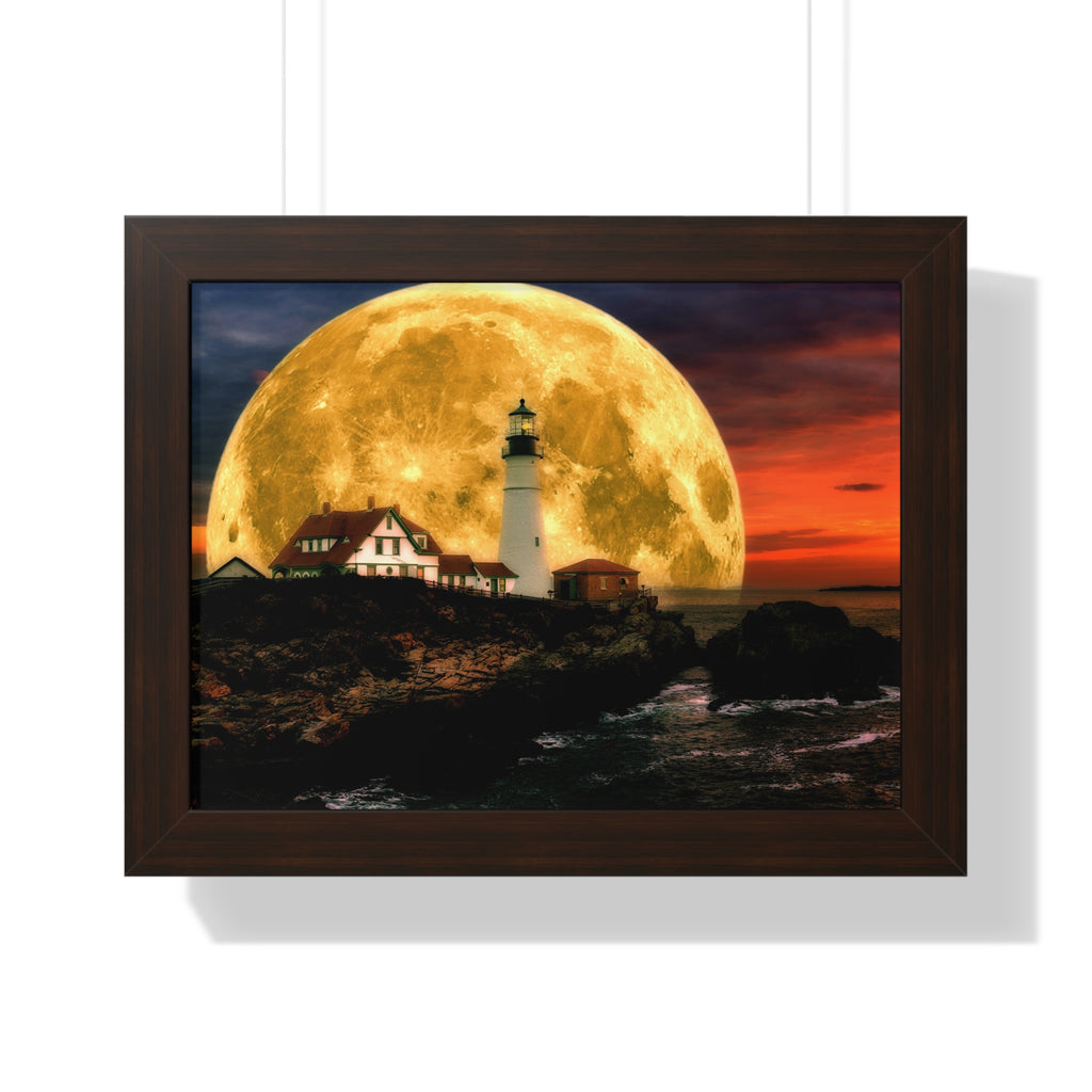 Luminous Lighthouse | 16x12 | Walnut | F | product