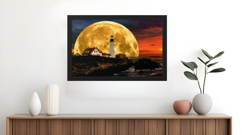 Luminous Lighthouse | 30x20 | White | mockup