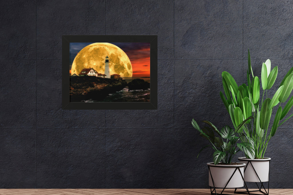 Luminous Lighthouse | 16x12 | Black | 1 | mockup