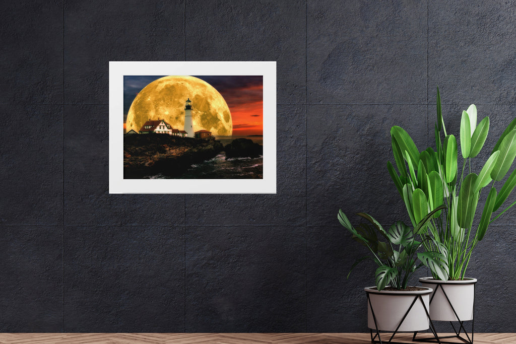 Luminous Lighthouse | 16x12 | White | 1 | mockup