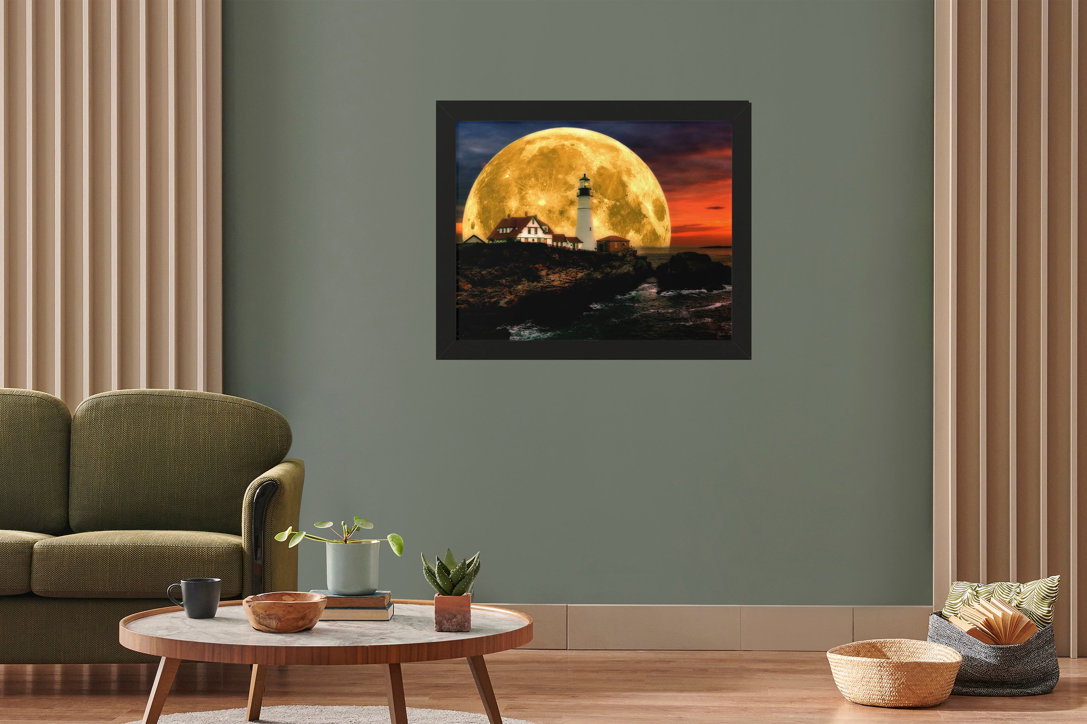Luminous Lighthouse | 20x16 | Black | 2 | mockup