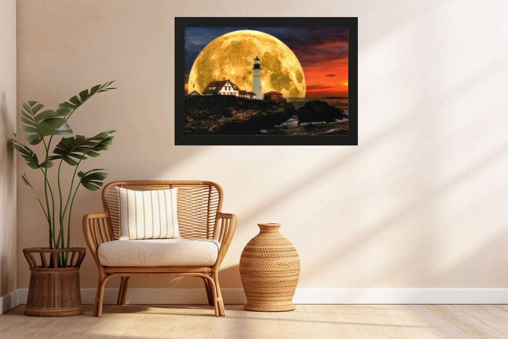 Luminous Lighthouse | 24x16 | Black | 1 | mockup