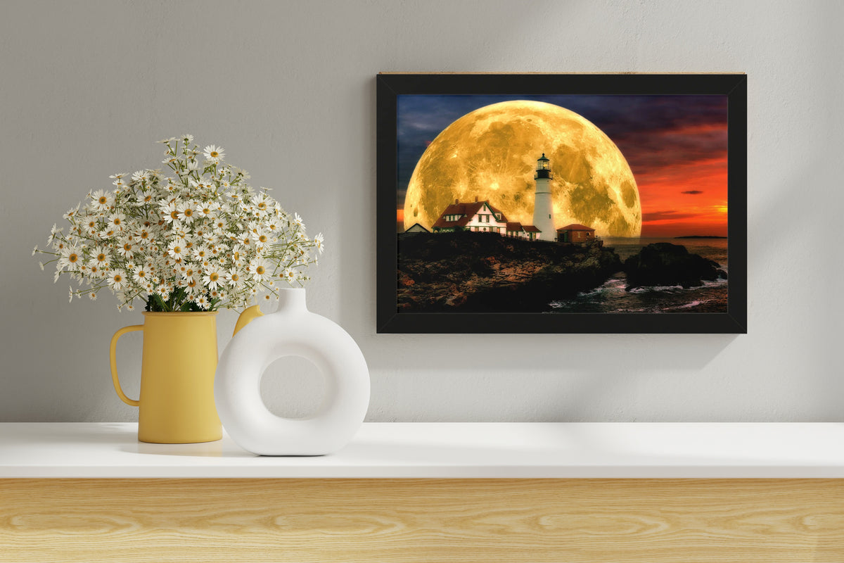 Luminous Lighthouse | 24x16 | Black | 2 | mockup