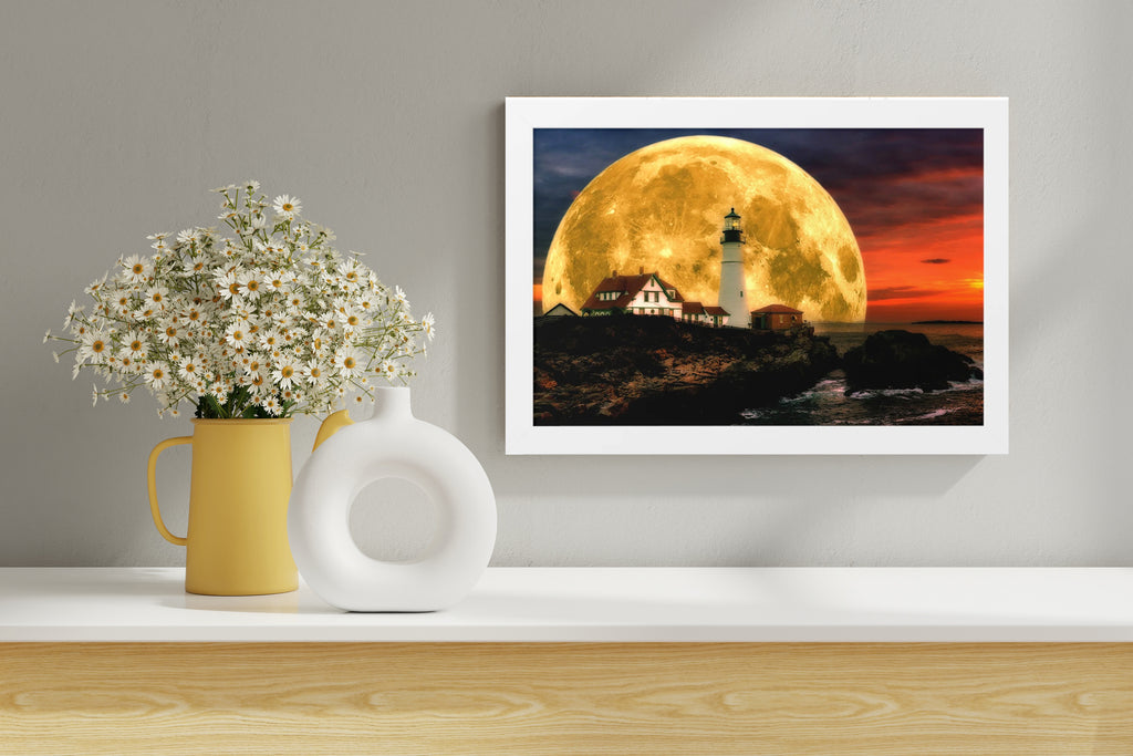 Luminous Lighthouse | 24x16 | White | 2 | mockup