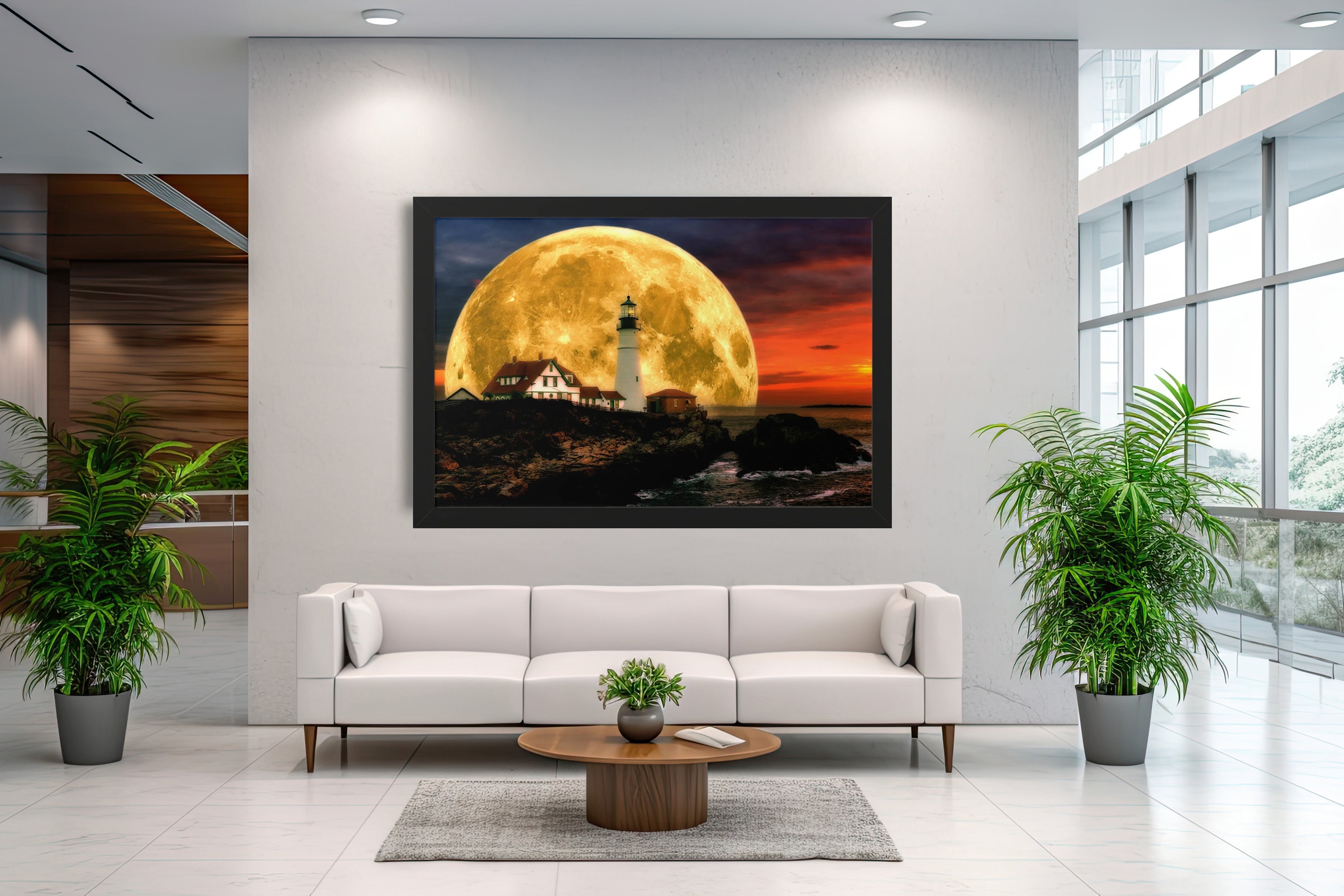 Luminous Lighthouse | 30x20 | Black | 1 | mockup