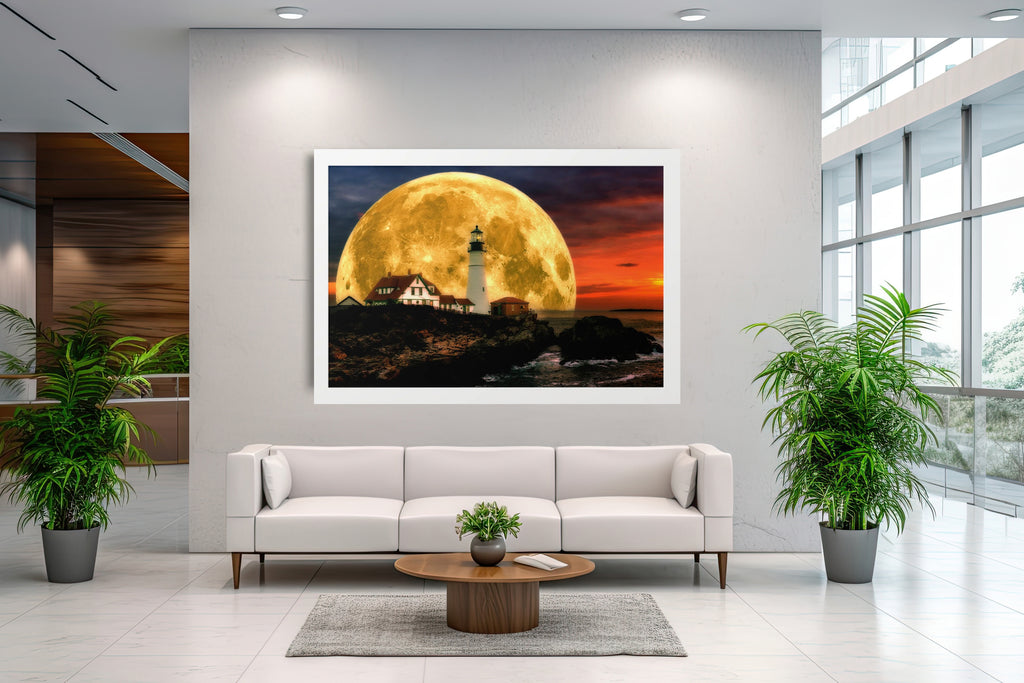 Luminous Lighthouse | 30x20 | White | 1 | mockup