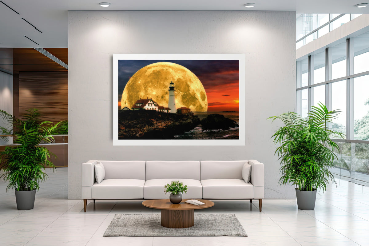 Luminous Lighthouse | 30x20 | White | 1 | mockup